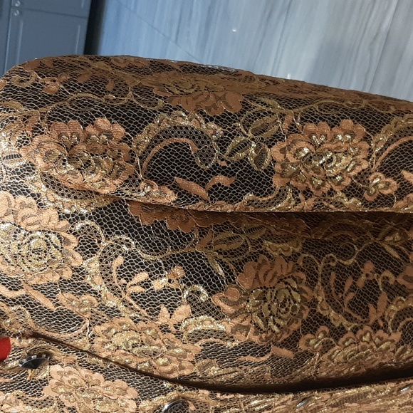 Lace gold coat Fits Size Small - Picture 3 of 12
